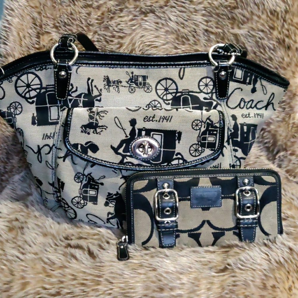 COACH bag & wallet set